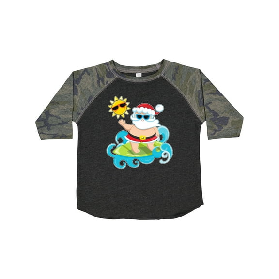 Inktastic Surfing Santa Boys or Girls Toddler T-Shirt