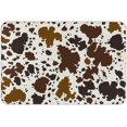 thumbnail image 1 of Print Bath Mat Bathroom Rug, Washable Microfiber Soft Doormats Shower Mat, Cow, 1 of 7