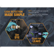 LEAKFINDER LF400 Cordless Leak Detection LED Flashlight/ Enhancing Glasses Kit