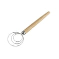 thumbnail image 4 of Batidor de huevos Worallymy batidor de acero inoxidable mango de madera herramienta para revolver harina que ahorra trabajo en el hogar Worallymy JD735808856, 4 of 7