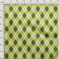 thumbnail image 4 of oneOone Cotton Jersey Lime Fabric Check Sewing Material Print Fabric By The Yard 58 Inch Wide, 4 of 4