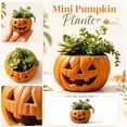thumbnail image 4 of MInHoues 3.54 Inch Halloween Pumpkin Resin Planter Pot, Mini Spooky Succulent Planter for Indoor Plants, Cute Halloween Decorative Pot for Home Desk Windowsill, 4 of 8