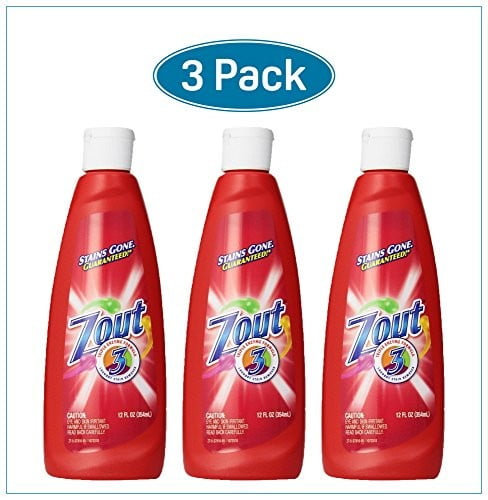 Zout Triple Enzyme Formula Laundry Stain Remover, 12 Oz (Pack of 3)