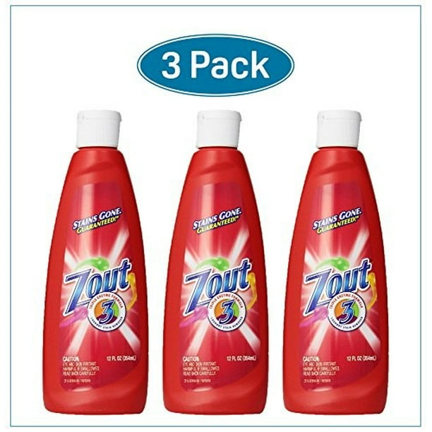 Zout Triple Enzyme Formula Laundry Stain Remover, 12 Oz (Pack of 3
