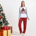 thumbnail image 4 of URMAGIC Matching Family Pajamas Sets Christmas PJ's Sleepwear Printed Top with Plaid Bottom, 4 of 13