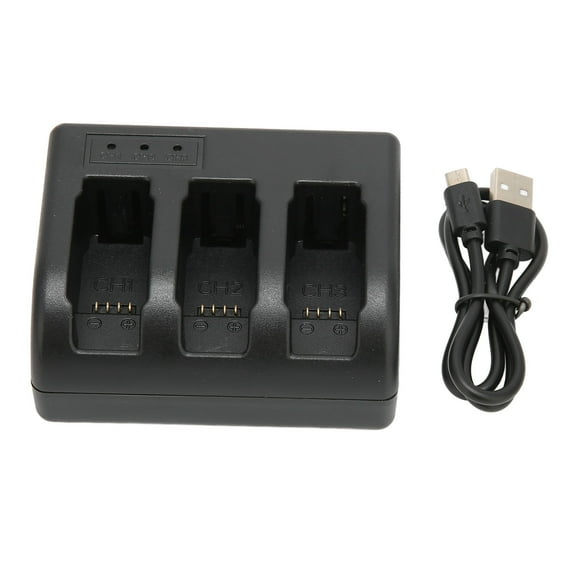 Cargador triple de batería para cámara 801, cargador USB portátil de 3 canales para batería AHDBT‑801