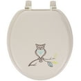 thumbnail image 3 of Ginsey Round Soft Cushion Decorative Toilet Seat, Owl Embroidery, 3 of 10