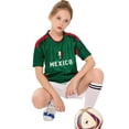 thumbnail image 3 of bolognifi Camiseta de fútbol for niños, camiseta de la Copa Europea/América, conjunto de pantalones cortos deportivos de fútbol for niños y niñas, 3 of 7