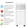 thumbnail image 4 of Aire Acondicionado Portátil Vissani Deshumidificador y Ventilador 3 en 1 con Control Remoto 5000 BTU Reacondicionado, 4 of 10