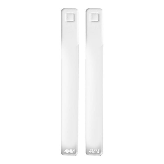2 piezas de regla de arcilla polimérica, regla de grosor, suministros de arte, herramientas de arcilla fáciles de usar para 4mm