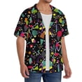 thumbnail image 4 of Xecao offers the Colorful Geometric Figures for Men's Casual Short-sleeved Shirt, a button-up collared shirt with a pocket, perfect for beach vacations and yacht travel in the Large size., 4 of 7