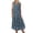 A-Blue164, variant on Printed Sleeveless Dress for Women Empire Waist Casual Summer A Line Midi Dress