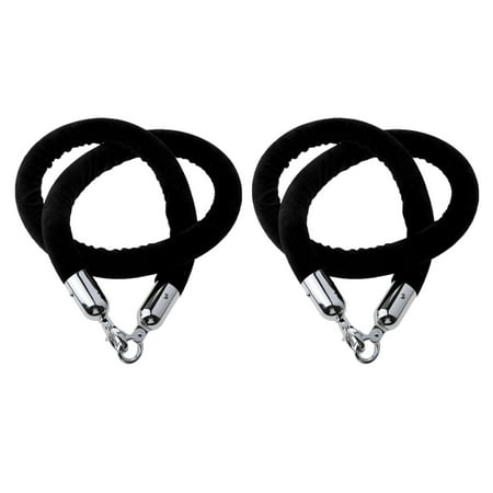 

2x 1.5m Barrier Crowd Control Queue Line Velvet Rope with