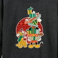 thumbnail image 3 of Disney - Mickey And Presents - Women's Lightweight French Terry Long Sleeve Shirt, 3 of 5