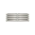 thumbnail image 4 of Chisel 8mm Stainless Steel Grooved Comfort Fit Wedding Band Ring, 4 of 7