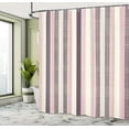 thumbnail image 4 of Ambesonne Retro Shower Curtain, Classical Stripes Art Vintage, 69"Wx70"L, Eggplant Rose, 4 of 4