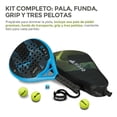thumbnail image 3 of Pala de Pádel Premium con Funda 3 Pelotas y Grip Todos Niveles, HIKEO, 3 of 10