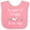 Pink and White, variant on Inktastic Nonna and Nonno Love Me Heart Grandchild Boys or Girls Baby Bib