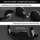thumbnail image 3 of Gafas de Sol Polarizadas Semi Sin Montura LINVO para Hombre y Mujer, 3 of 5