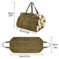 thumbnail image 4 of Bolsa de leña para chimenea, cesta de leña de lona resistente, cesta de leña para llevar leña, accesorios para chimenea para estufa de leña, 94 x 46 cm.- ACTIVE Biensenido a ACTIVE, 4 of 4