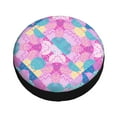 thumbnail image 3 of XMXY Graffiti Pebbles Zigzag Line Spare Tire Cover, Universal Waterproof Cover for Jeep RV Tire Wheel Protection, 17 inch, 3 of 7