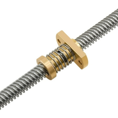 

Fule Brass T8 Anti-Backlash Spring Loaded Nut Set Fit For 8mm Threaded Rod Lead Screw