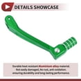 thumbnail image 4 of Unique Bargains Folding Motorcycle Gear Shifter Lever for Honda CRF150F 2003-2017 Aluminum Alloy Pedal Shift Lever Arm Green Lever Green Head with Silver Tone Ring, 4 of 6
