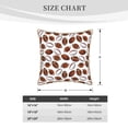 thumbnail image 2 of KLL Football Decorative Throw Pillow Covers Velvet Soft for Couch Sofa Bedroom Living Room Outdoor (No pillow core)- 20"x20", 2 of 5