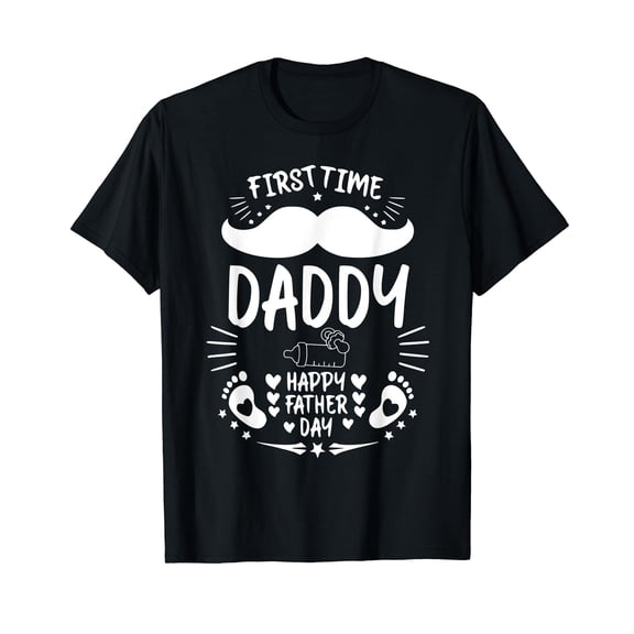 Mens First Time Daddy New Dad, Fathers Day T-Shirt
