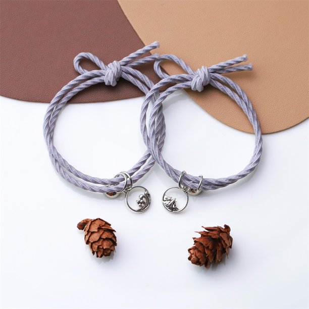 2 pcs pulsera pareja magnética colgante Gao Jiahui unisex