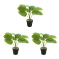 thumbnail image 3 of Bewildely ABS tortuga en maceta plantas falsas bajo mantenimiento hojas artificiales para el hogar Oficina sala de estar JH5475 Type1 NO1, 3 of 6