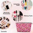 thumbnail image 3 of Picia Strawberry Cake Printed Leather Travel Toiletry Bag,Cosmetic Organizer, Makeup Travel Bag, Durable Travel Pouch, Compact Toiletry Bag, Travel Accessories, 3 of 6