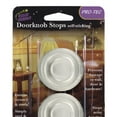 thumbnail image 3 of Magic Mounts 3725 Doorknob Stops Wall Protector Doorstops 2 Ct Made in USA Clear, 2-Pack, 3 of 6