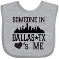 thumbnail image 3 of Inktastic Dallas Texas Someone Loves Me Boys or Girls Baby Bib, 3 of 4