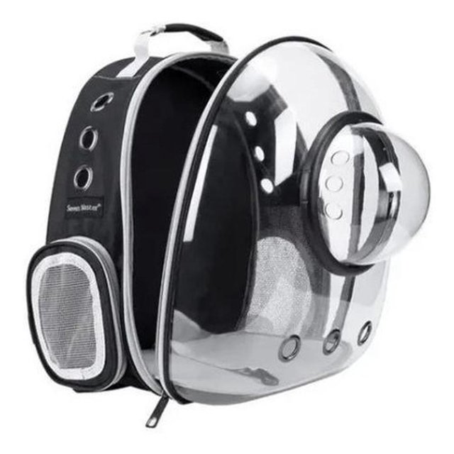 Mochila Backpack Transportadora de Mascotas Perro Gato Negro Comerzalia Backpack Domo