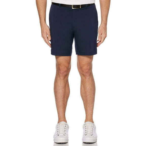 PGA TOUR Mens Regular fit Golf Shorts 44 / 7 Navy Blue Solid