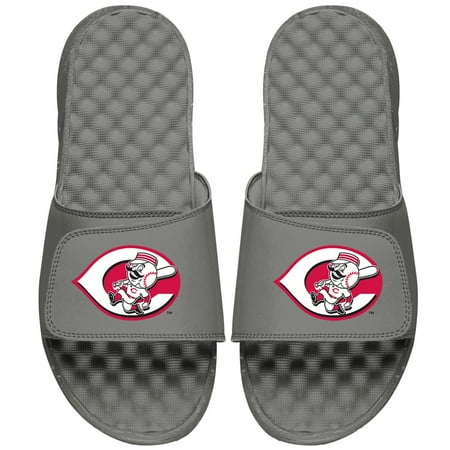 

Men s ISlide Gray Cincinnati Reds Alternate Logo Slide Sandals