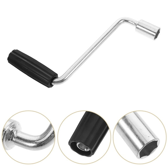 OUNONA FRCOLOR Trailer Jack Handle Extension 1 Set Scissor Jack Crank Handle for Lift Accessory Stabilizer Tool Camper