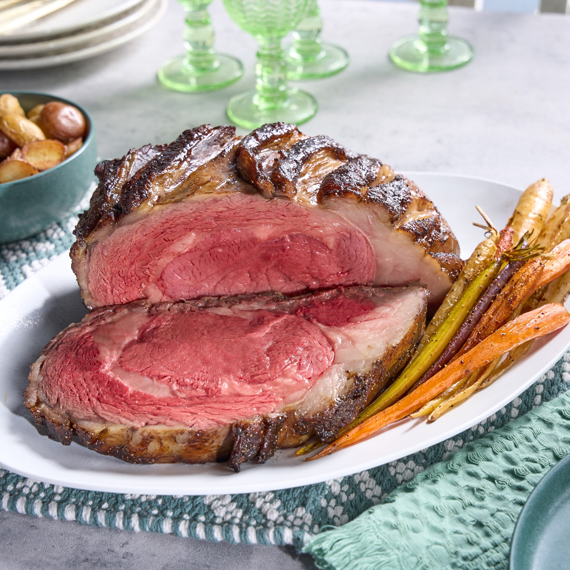 Herb Butter Simple Prime Rib Roast Recipe Classic Prime Rib For A - Main Image