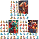 thumbnail image 1 of Calendario Adviento Navidad Dragón Cuenta Regresiva Acrílico para Fiesta (B), 1 of 9