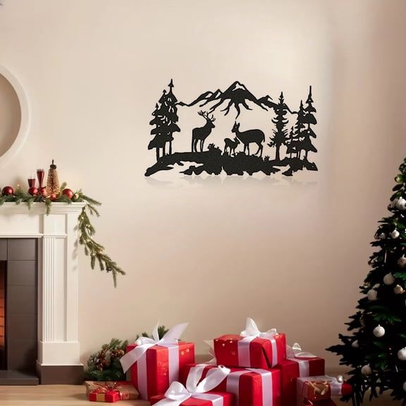 Laser Cut Deer or Bear for Cabin Decor Hunting Decor Metal Wall Art Decor