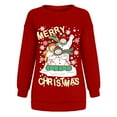 thumbnail image 4 of Navidad moda mujer casual manga larga impreso damas sudaderas tops Fridja ghj987+3977, 4 of 7