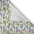 thumbnail image 6 of Ambesonne Exotic Grommet Curtain, Saguaro Plant Floral, 50" x 54", Lime Green and Slate Blue, 6 of 6