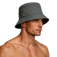 thumbnail image 5 of Hot Summer Bucket Hat Short Brim- Trendy Cotton Sun Hat for Beach, Golf, Fishing - Fun Outdoor Vacation Boonie for Men and Women Dark Gray, 5 of 5