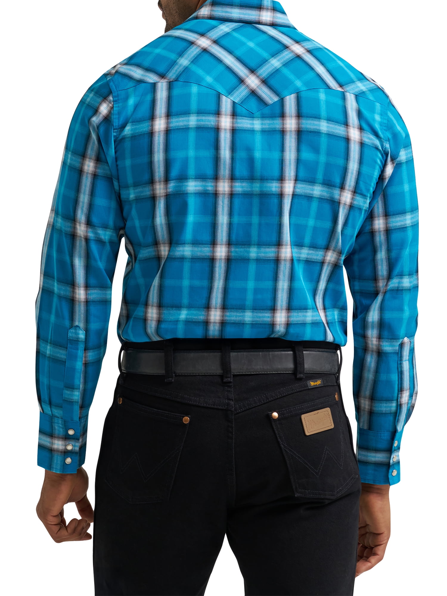 Wrangler® Men's and Big Men's Regular Fit Long Sleeve Western Shirt, Sizes S-5XL