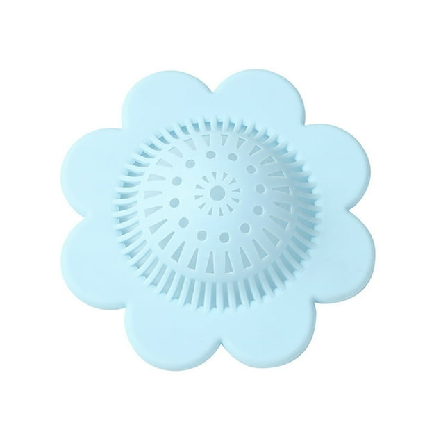Yhmxh Utensilios de cocina Protector de desagües con forma de flor, recogedor de pelos, colador, trampa, filtro de fregadero antiobstrucción de plástico reutilizable Muebles para cocina