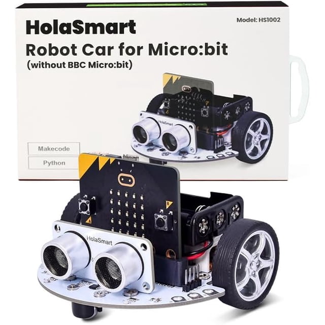 Kit de codificación para coche robótico HOLASMART Microbit DIY STEM V2/V1
