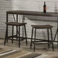thumbnail image 2 of Hillsdale Furniture Trevino Metal Backless Counter Height Stool, Set of 2, Distressed Walnut, 2 of 5