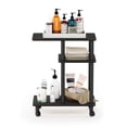 thumbnail image 3 of Mesa auxiliar Furinno Turn-N-Tube en forma de C con ruedas Espresso, 3 of 6
