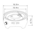 thumbnail image 2 of 15'' Propane Tabletop Gas Fire pit, Smokeless Gas Firepit, 40000 BTU Round fire Pit for Patio Backyard Camping, 2 of 7